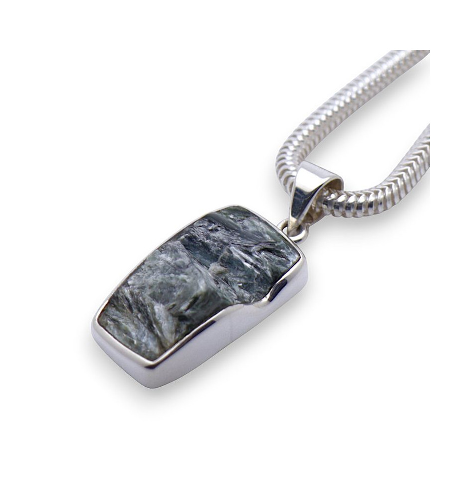 séraphinite brute pendentif