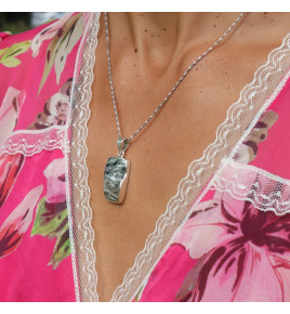 pendentif argent séraphinite