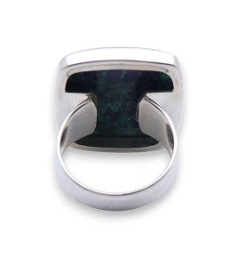 bague argent azurite malachite