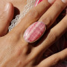 bague rhodochrosite argent