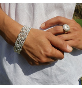 bracelet perles argent 925