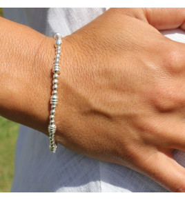 bracelet argent fin femme