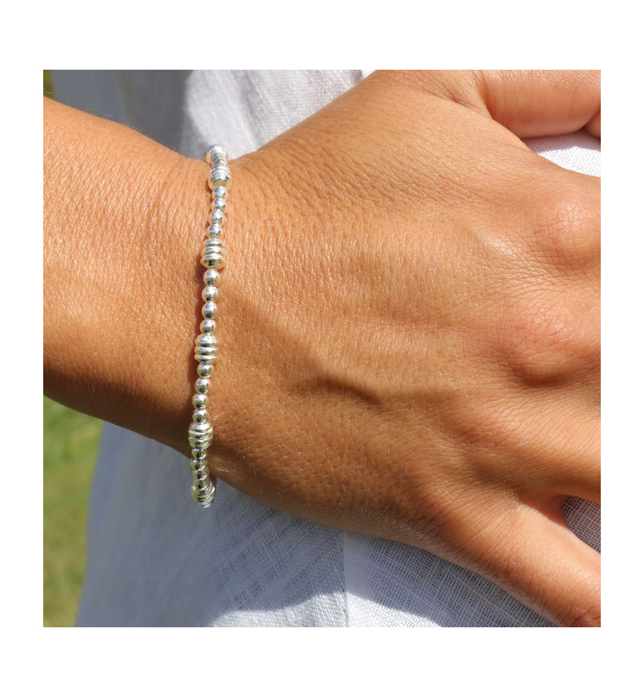 bracelet argent fin femme