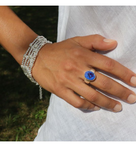 bracelet perles argent