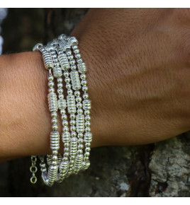 bracelet argent fin femme