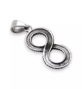 pendentif argent infini