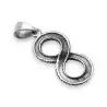pendentif argent infini