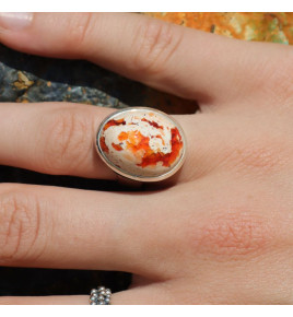 bague argent opale de feu