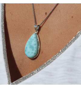 pendentif larimar