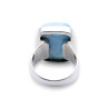 bague argent pierre larimar