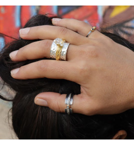 herkimer diamond ring