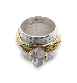 diamant herkimer bague