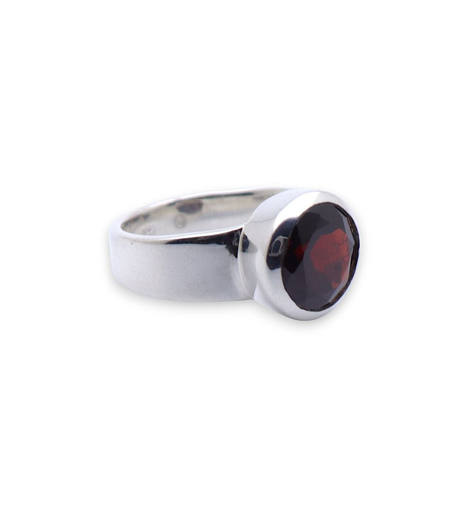 bague grenat rouge