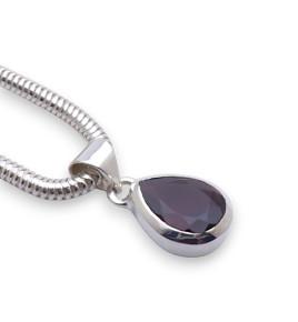 pendentif grenat rouge