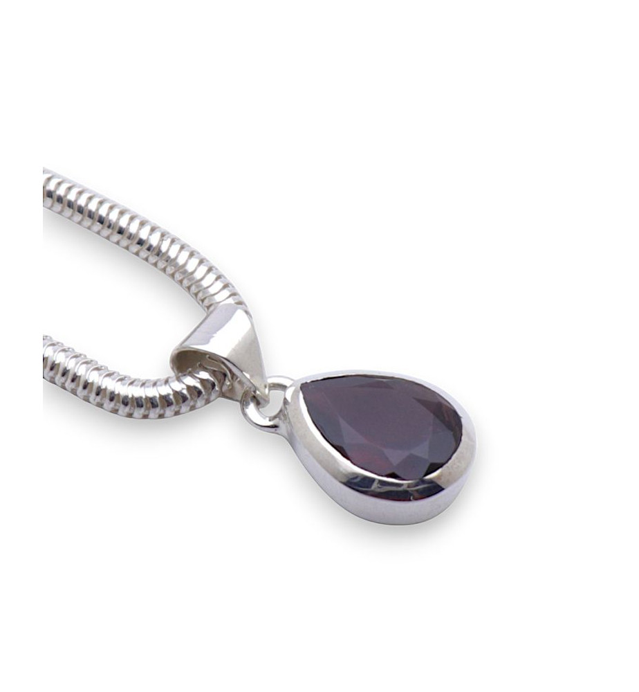 pendentif grenat rouge