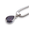 pendentif grenat argent