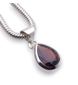 pendentif grenat argent femme