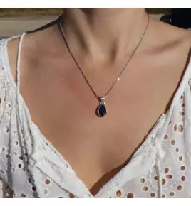 pendentif grenat argent femme