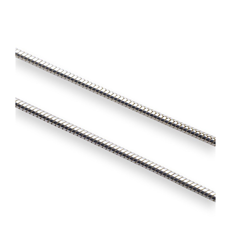 chaine argent serpent