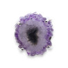 bague argent pierre violette