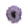 bague argent pierre violette
