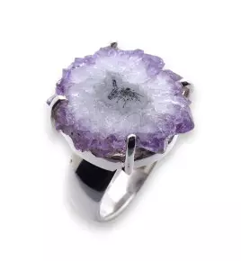 bague améthyste femme