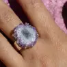 bague améthyste stalactite femme