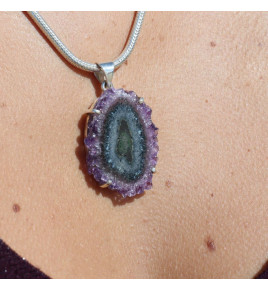 pendentif améthyste naturelle