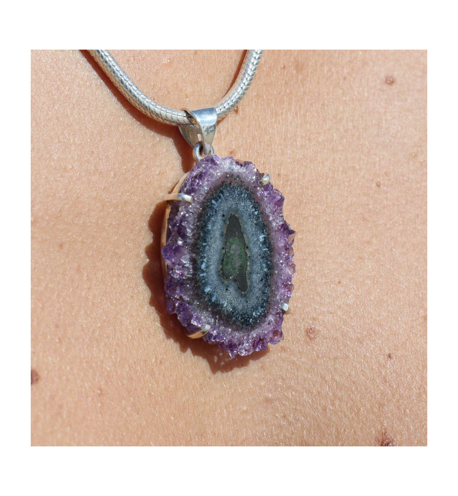 améthyste stalactite bijoux