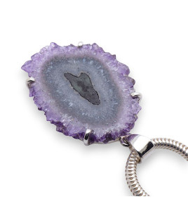 pendentif améthyste argent