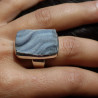 blue chalcedony ring