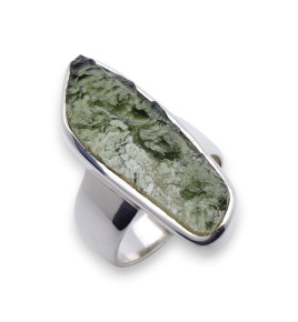 moldavite bague