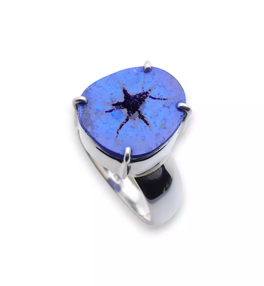 azurite bague argent azurite bague argent