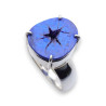 azurite bague argent