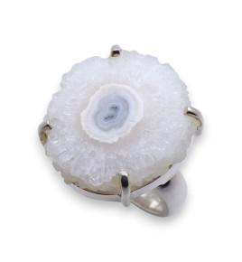 bague argent 925 quartz solaire femme