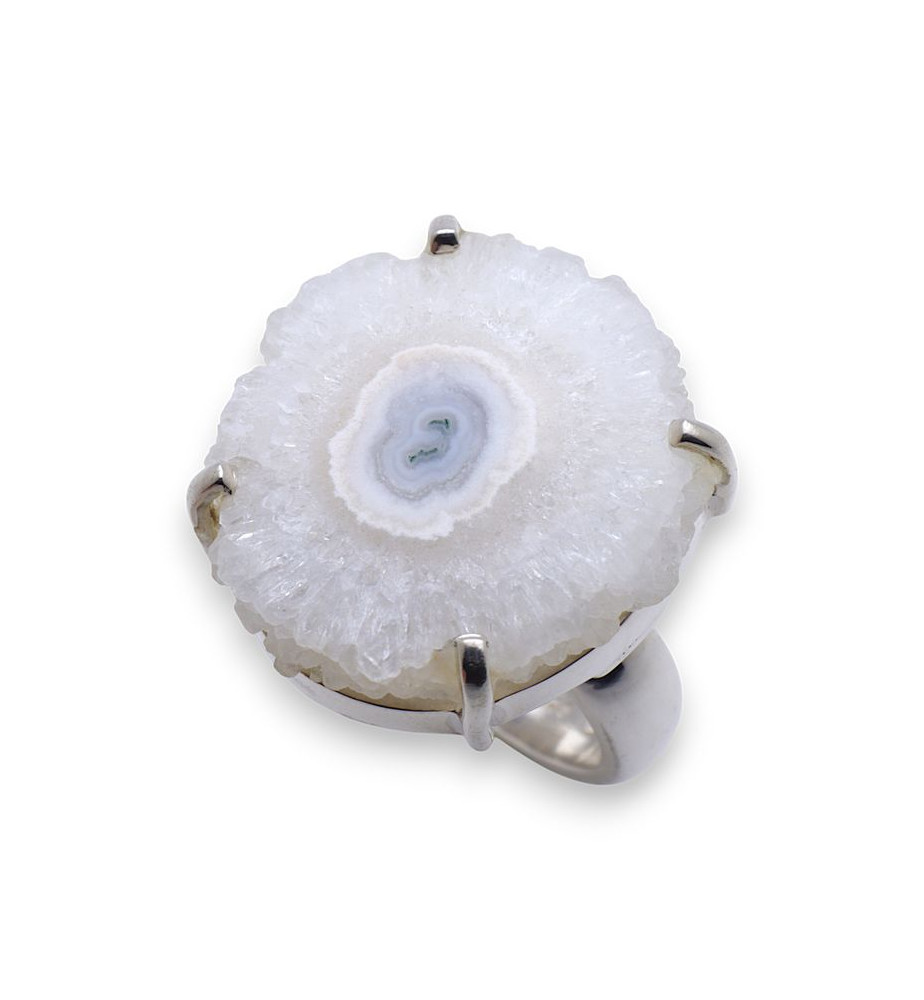 bague argent 925 quartz solaire femme