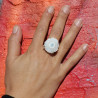 bague argent 925 quartz solaire