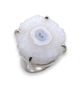 bague argent quartz solaire