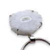 pendentif quartz solaire argent