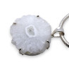 pendentif argent et quartz solaire