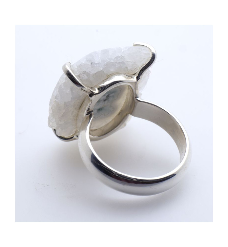bague argent quartz solaire