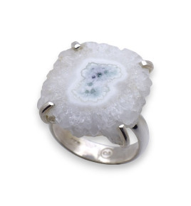 bague argent 925 quartz solaire femme