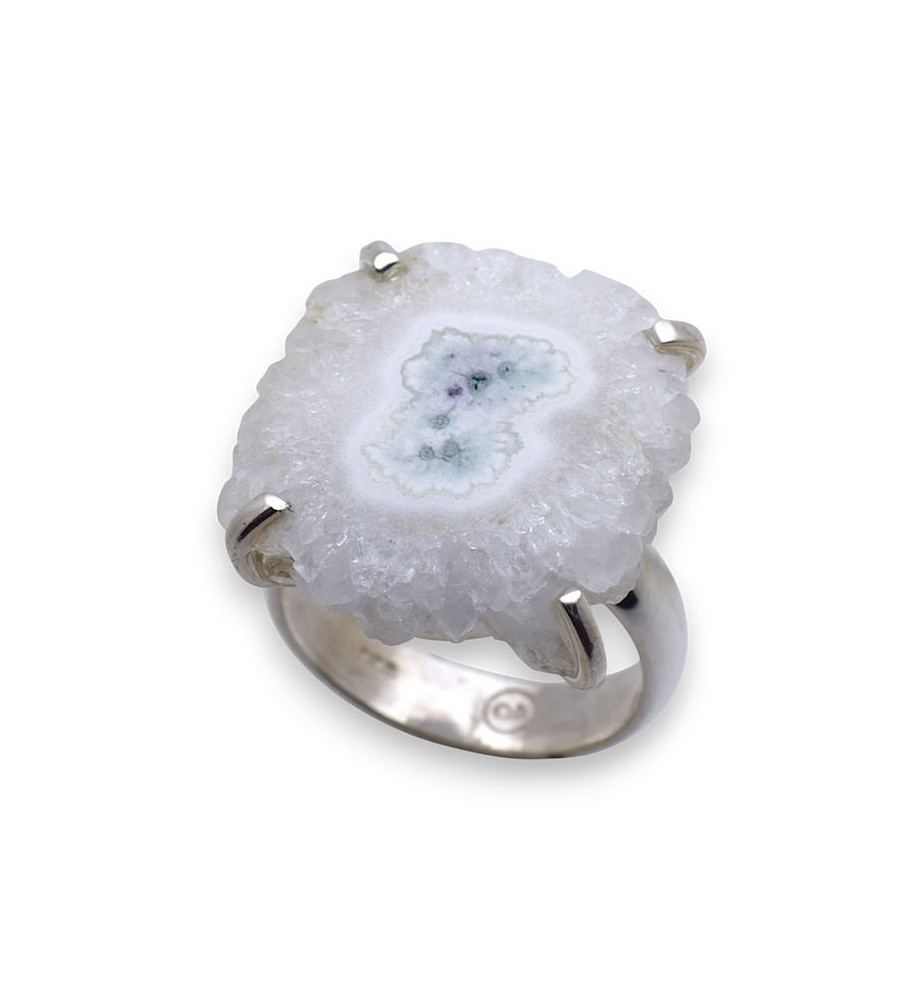 bague argent 925 quartz solaire femme