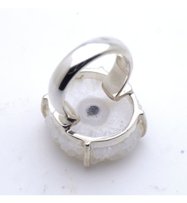 bague argent quartz solaire