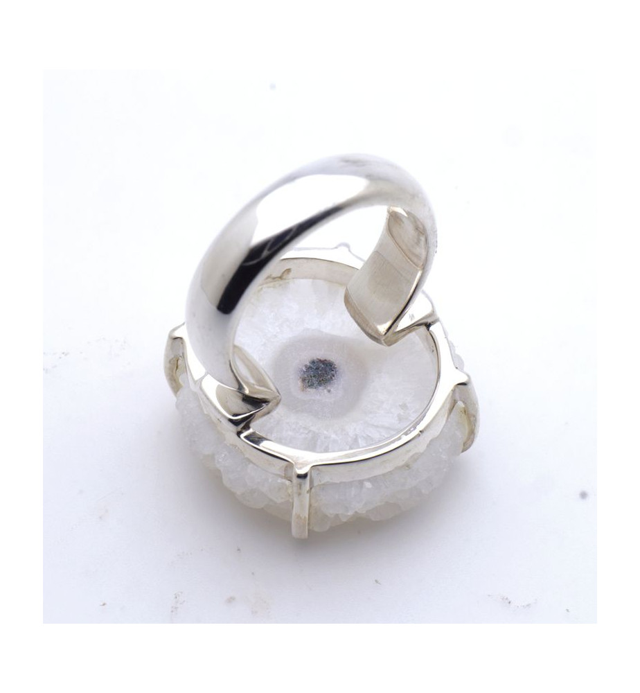 bague argent quartz solaire