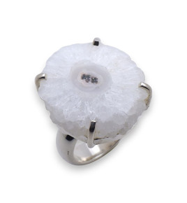 bague argent 925 quartz solaire