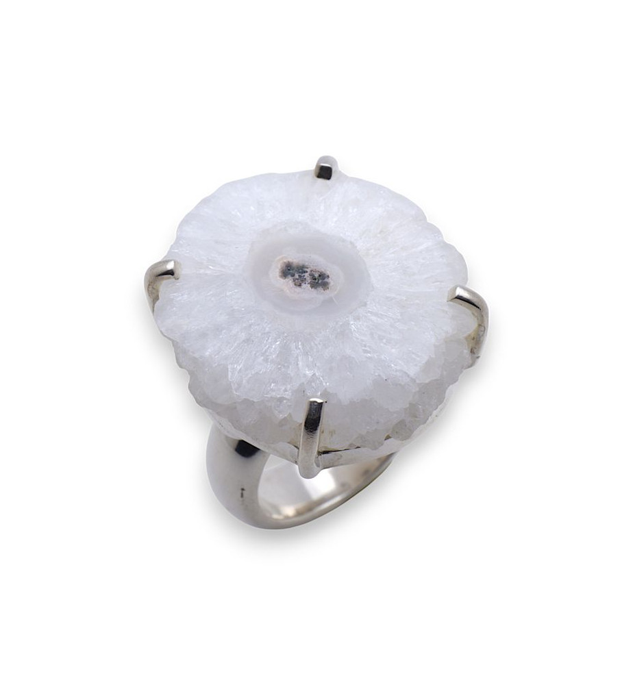 bague argent 925 quartz solaire
