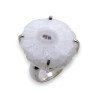 bague argent 925 quartz solaire