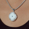 pendentif argent et quartz solaire bijouterie