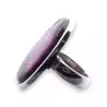 bague argent avec cobalto calcite